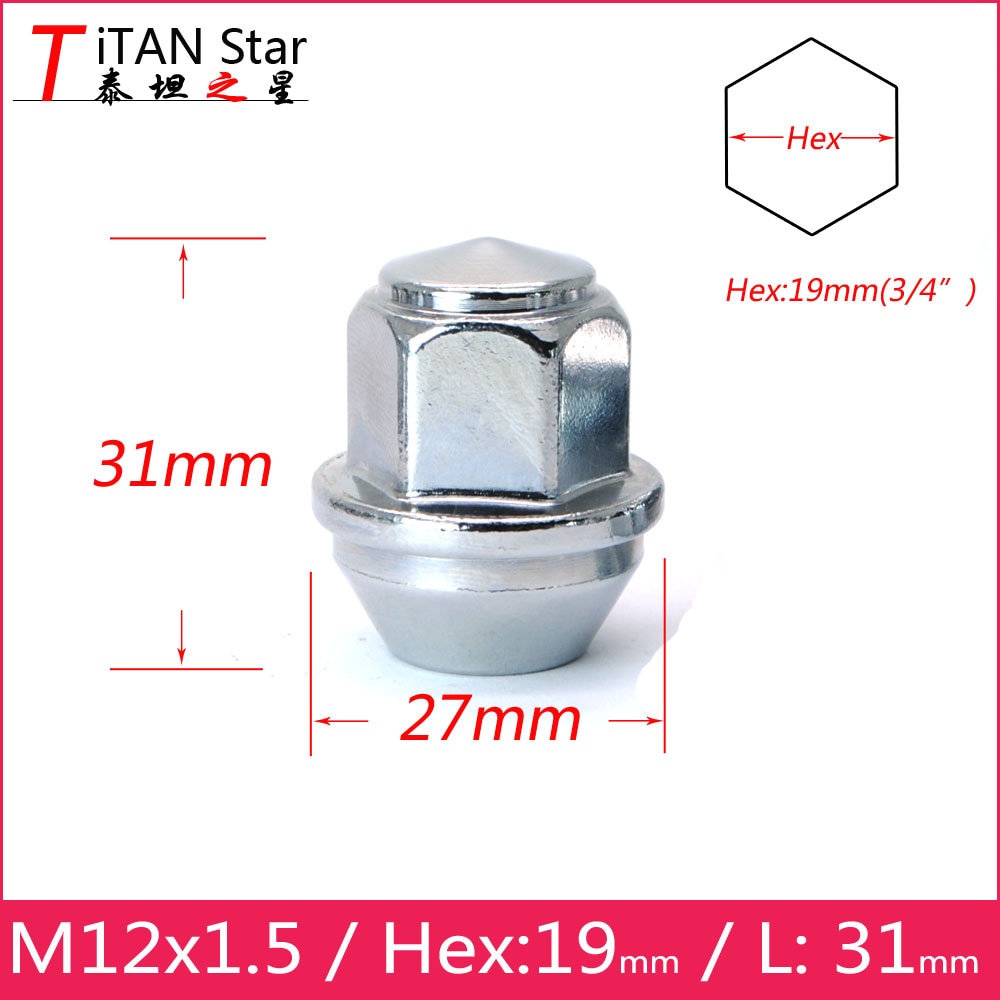 4 st  m12 x 1.5 oem oe lager fabriksfälgar fälgar ekollmuttrar 1.5 för ford focus fusion ecosport escape ranger lincoln mkz mkc