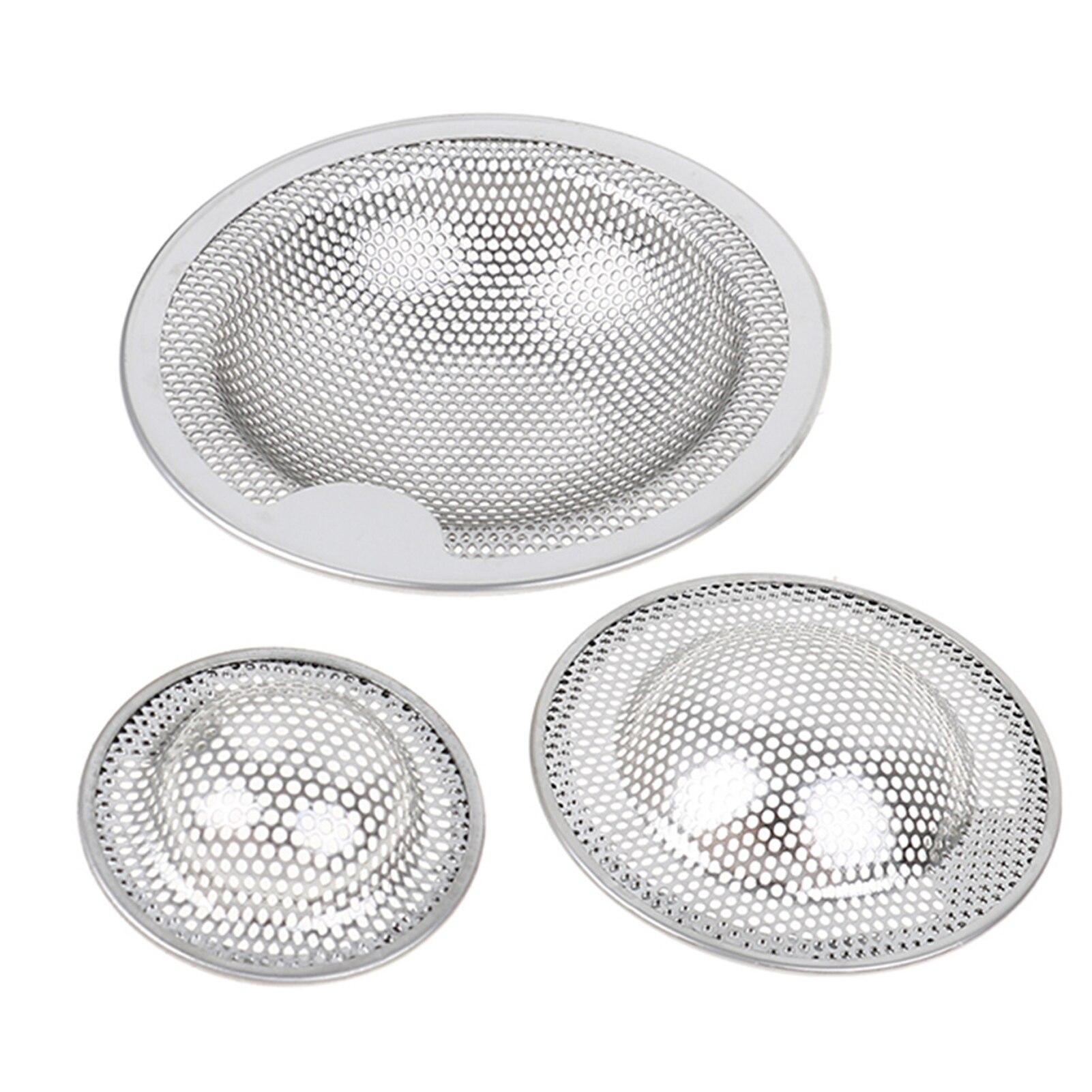 Stainless Steel Kitchen Sink Mesh Sink Filter Easy-to-Lift Strainer Bathroom Shower Drain Sink Drain Waste Plug Cover Enjoyable