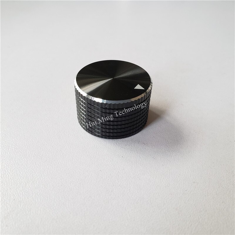 Pomo de aluminio plateado, 15,5x25x6,4mm, 8mm, potenciómetro, tapa, botón de volumen, interruptor, horno, fuente de alimentación conmutada, 4 Uds.
