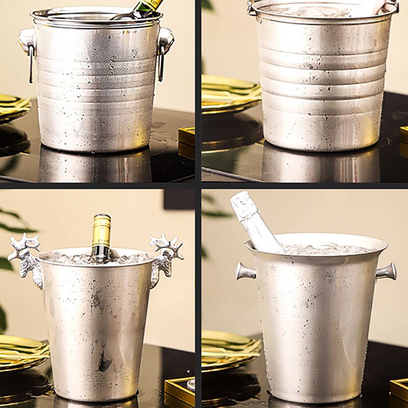 DEOUNY Eiswürfel Eimer Champagner Bahre Eis Eimer Für Dekor Kühlung Wein Trinken Kühler Für EINE Mini Bar Barmann Werkzeuge Spielereien