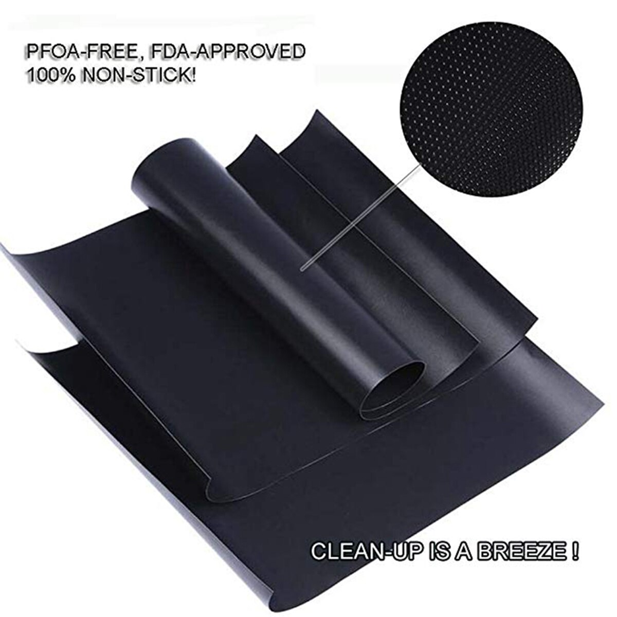 2Pcs Bbq Grill Mat/Sheet Slip Herbruikbare Non-stick Barbecue Bakken Vlees Hittebestendig Barbecue mat