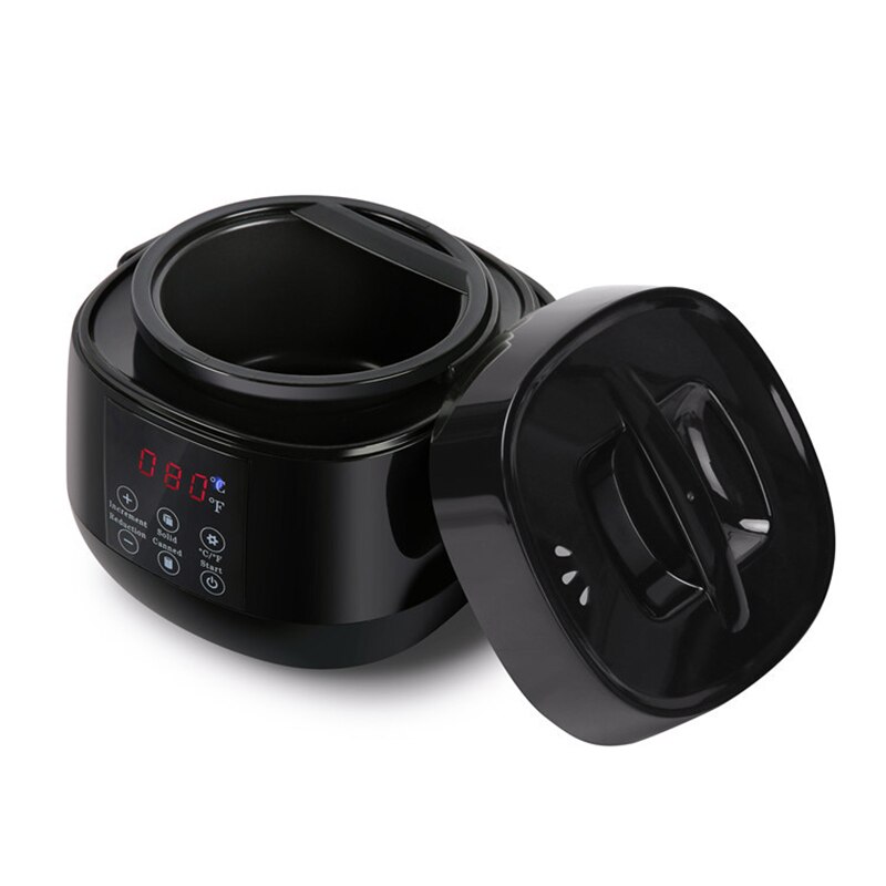 Chauffe-cire intelligent avec écran LCD, 500ml, appareil de spa pour éliminer les poils des pieds, des mains et du corps, chauffage rapide à la paraffine