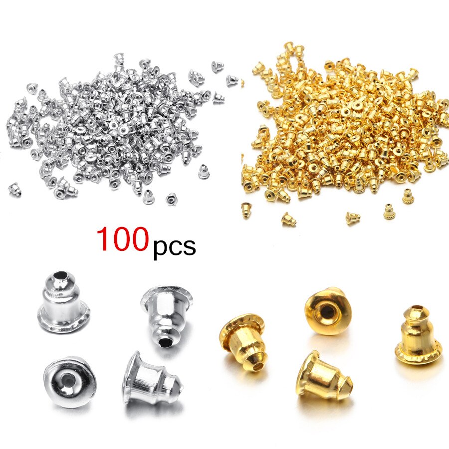30-1000 Stuks Zachte Siliconen Rubber Earring Back Stoppers Voor Stud Oorbellen Earnuts Frisbee Vlinder Bullet Oordoppen Diy bevindingen