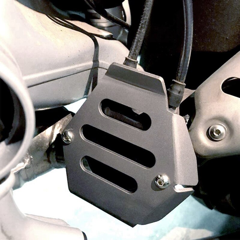 Aluminium Auspuff Klappe Abdeckung Schutz Schutz Für-BMW R Neun T R1200GS ADV RT