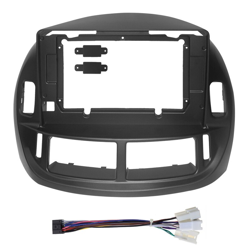 2 Din Car Radio Fascia For TOYOTA ESTIMA/ACR30 2000-2005 Auto Stereo Audio Player DVD Panel Dash Kit Frame Center Console Holder: fascia and cable / 9 inch