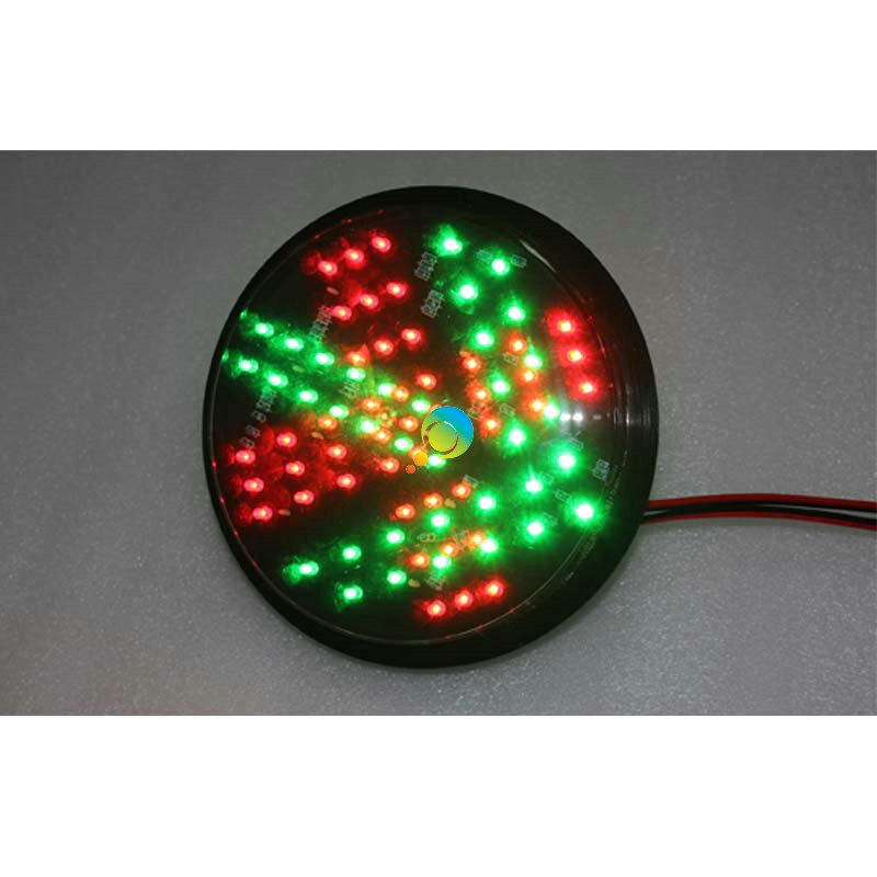 Lampe de signalisation à flèche verte, 2 couleurs, croix rouge, 200mm, dc 12v