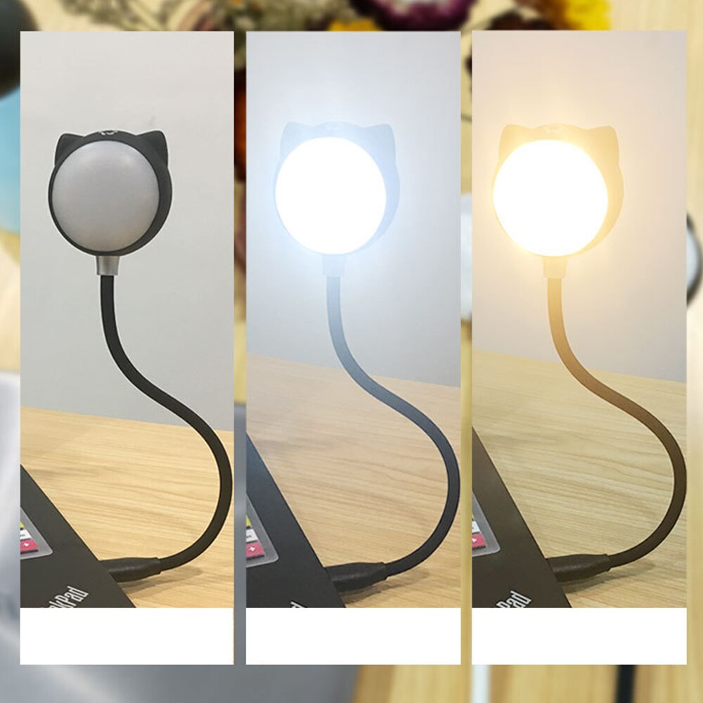 DISOUR Mini Bluetooth Speaker Wireless USB Interface with Touch Adjustable LED Light Cartoon Subwoofer Small Sound Night Light