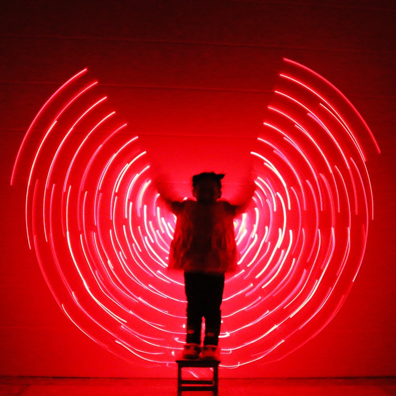 Alas de Isis con luz LED para niños, Alas de LED para danza del vientre, grados, puesta en escena egipcia, recién llegado, 360