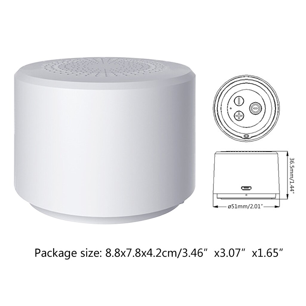 Merk ronde draagbare mini draadloze bluetooth speaker subwoofer slimme spraakgestuurde draagbare bluetooth speaker 5.0