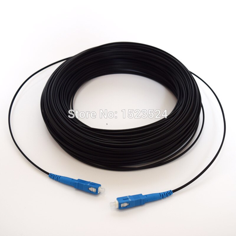 50 M In Fibra Ottica FTTH Goccia Cavo Patch Cord SC a SC Monomodale Simplex SC-SC 50 Metri SM Fibra Ottica ponticello