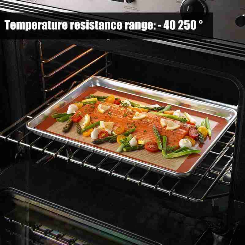 Multifunction Silicone Baking Tray Mat 42x29.5cm High Temperature Mat Baking Size Rolling Pastry Resistance Dough Large Too