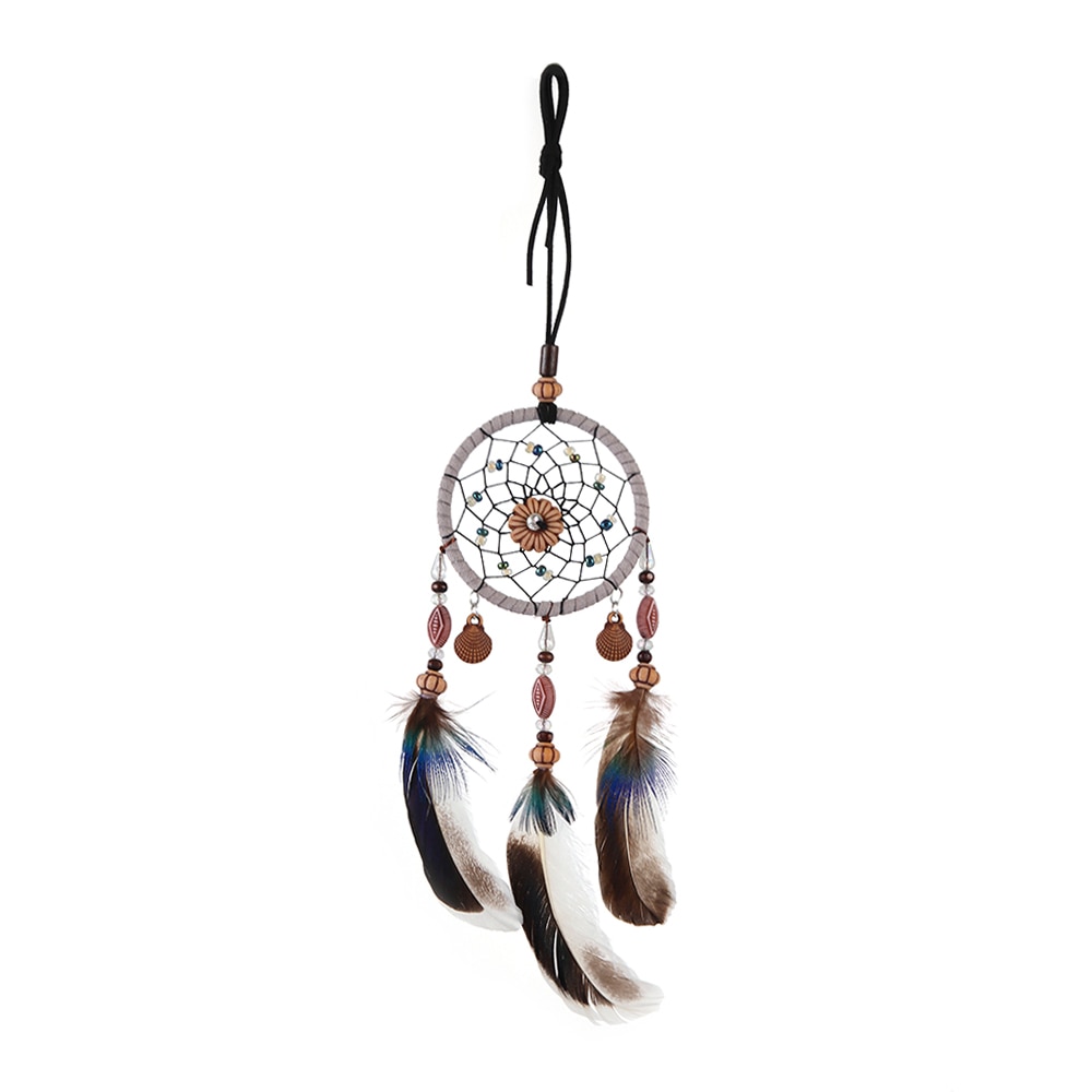 Auto Achteruitkijkspiegel Ornament Auto Decoratie Accessoires Auto Hanger Handgemaakte Dream Catcher Veer Opknoping