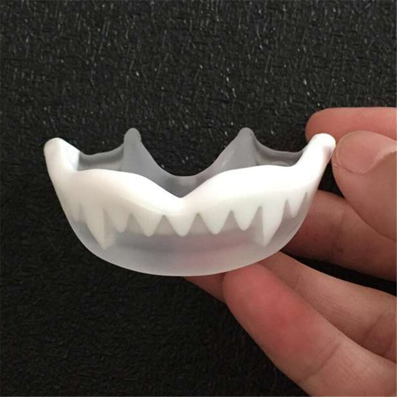Soft EVA Adult Mouth Guard Silicone Teeth Protector Mouthguard for Boxing Sport Football Basketball Hockey Karate Muay Thai: Transparent white