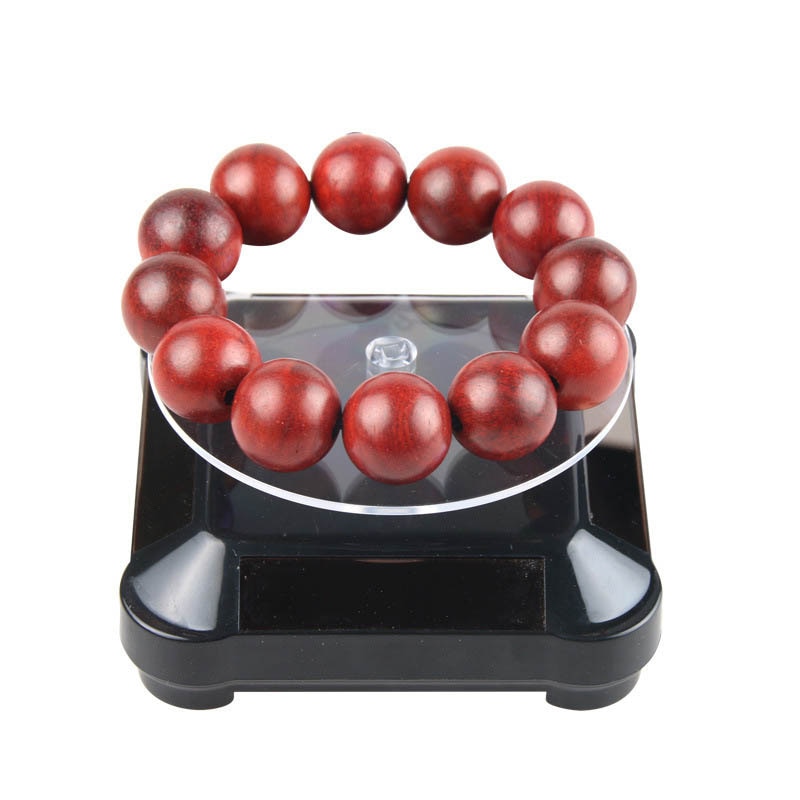 Solar Showcase 360 Automatic Rotating Turntable Jewelry Organizer Necklace Bracelet Watch Phone Display Stand SEC88