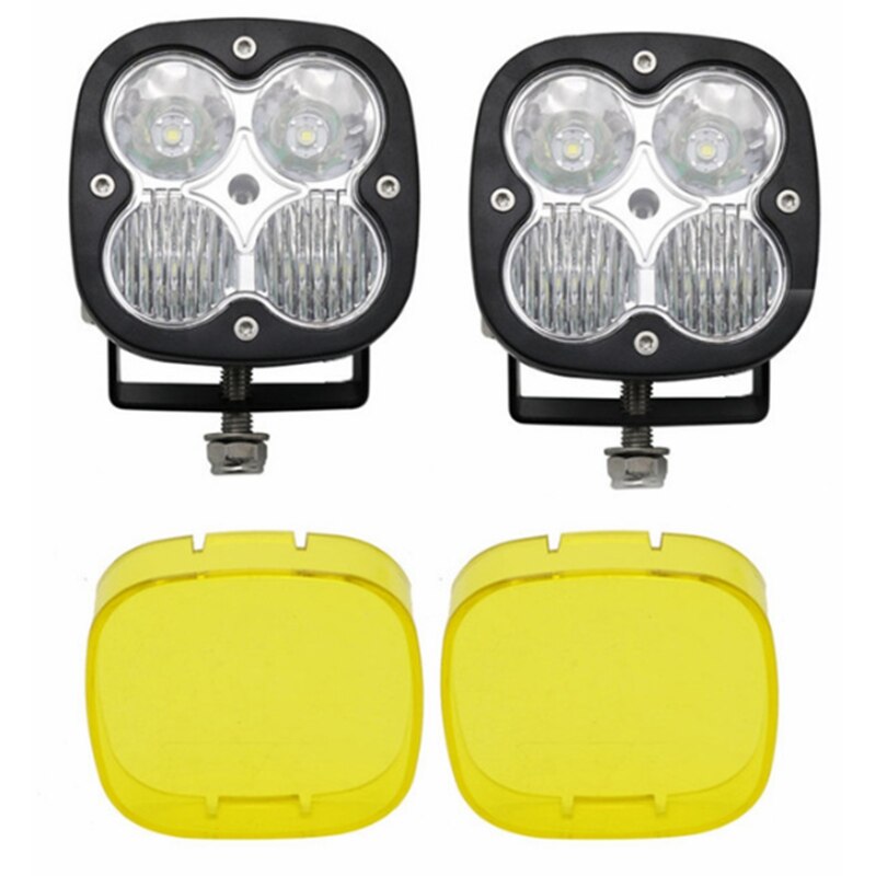 1/2pcs 12V 24V 40w 2Inch spot flood combo beam led wrok light Offroad Light Car Truck SUV ATV UTV UTE Led Driving Lights: 2 combo with cover