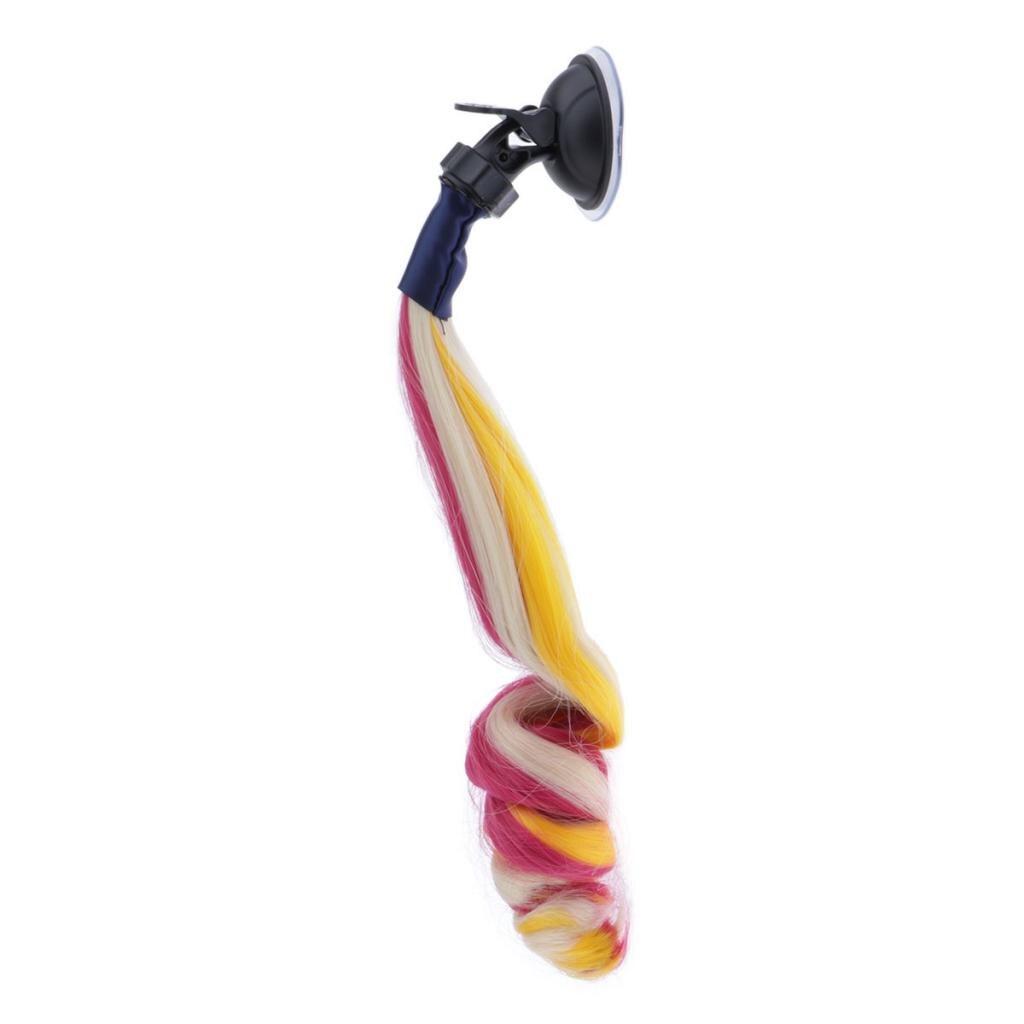 Motorcycle Hand-made Helmet Hair Wig Braids Ponytail DIY Helmet Mohawk Hair Motorcycle Helmet Wig Curly Hair For Motorbike Hemet