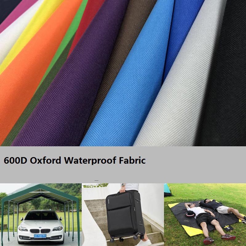 600D Thick Oxford Fabric Waterproof Solid PVC Coated Fabrics DIY Tents Bags Outdoor Shelter Canopy Anti Abrasion Strong Cloth