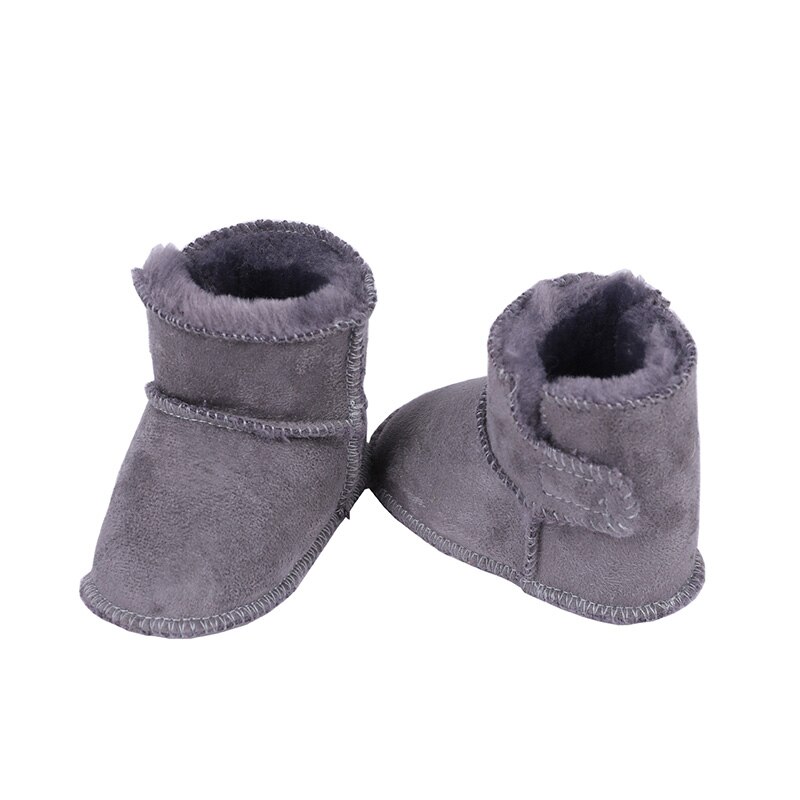 Luipaard Dikker Warm Baby Schoenen Lange Pluche Baby Jongen Meisje Snowboots Zachte Winter Baby Peuter Kids Schoenen