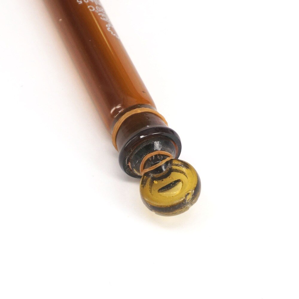 20ml Graduated Line Lab Brown Glass Test Tube Round Bottom with Stopper