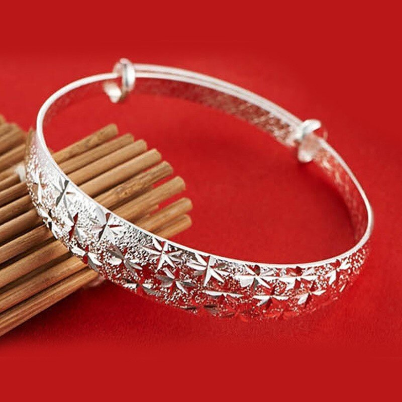 Gypsophila star Cirkel Armband Bangl zilver verstelbare top mode-sieraden meisje accessoires Gratis