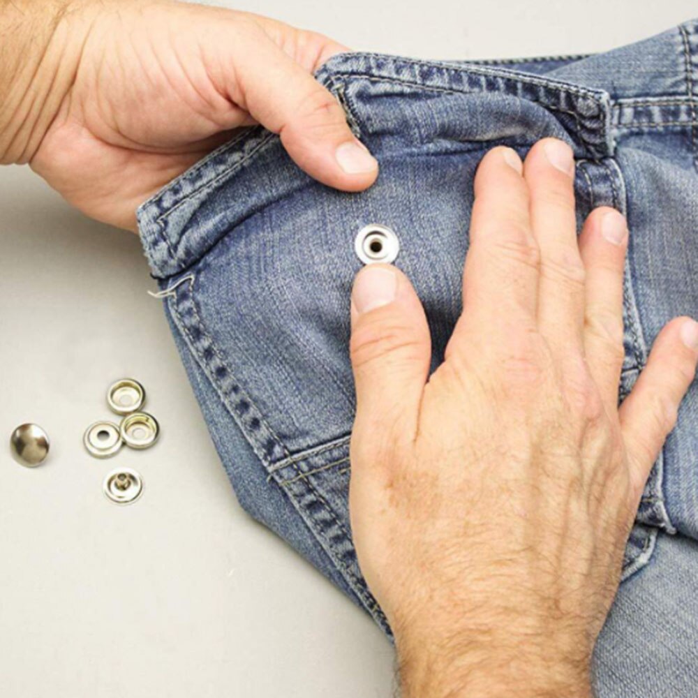 100pcs Stainless Steel Snap Fastener Press Stud Cap Button Marine Boat Canvas Set Marine Hardware Accessories