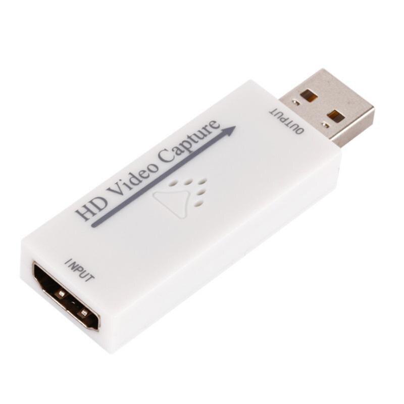 USB 2.0 Mini HD 1080P HDMI Video Capture Card Live Recording Box Supports OBS for PC Game/Video/Live Broadcast