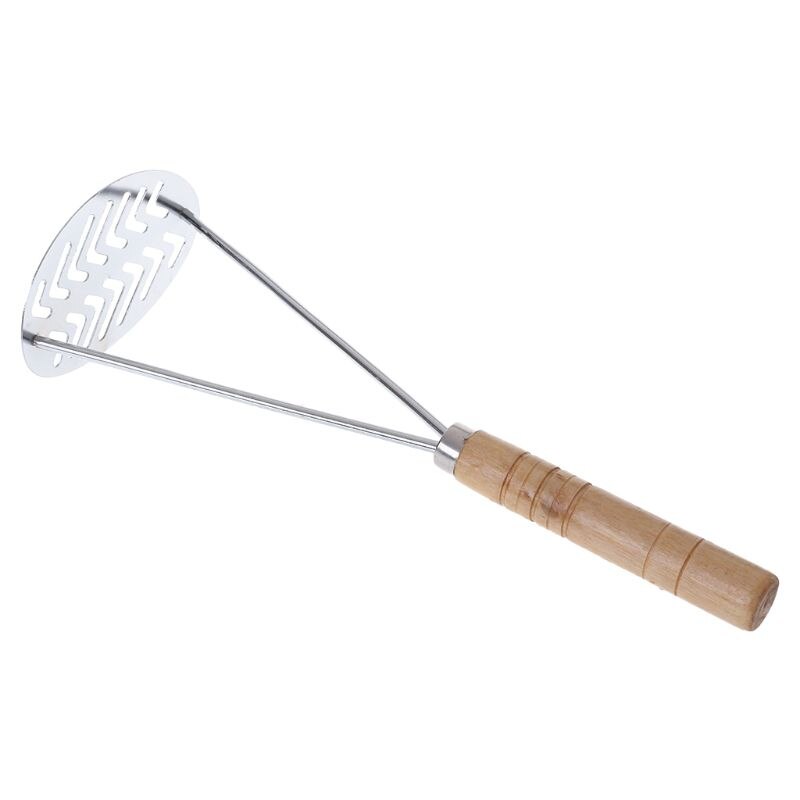 Stainless Steel Mesh Shape Potatoes Masher Mash Tool Kitchen Supply H37F