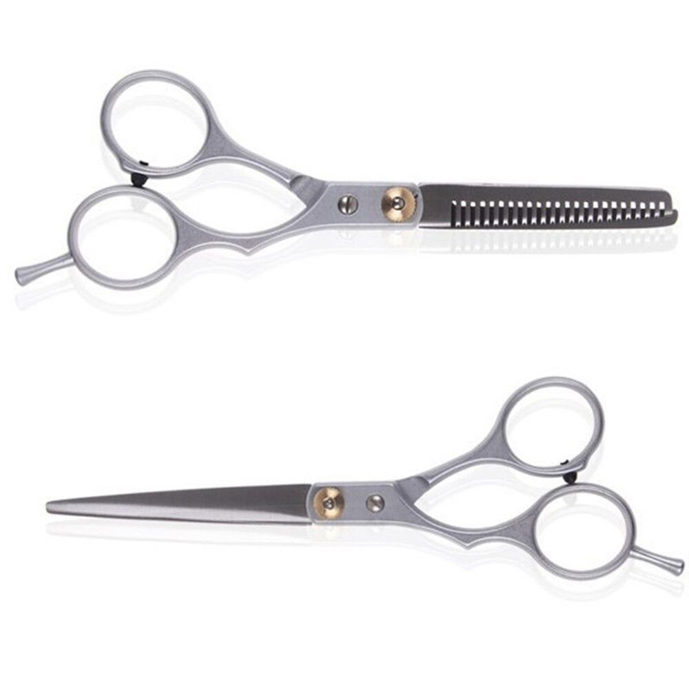 Herramienta de estilismo para cortar el cabello, tijeras de salón de acero inoxidable, tijeras de peluquería, cuchillas de dientes planas regulares