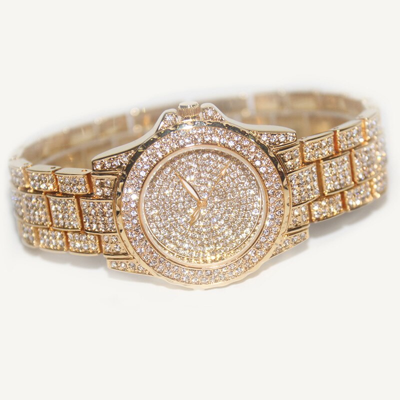 Luxe Vrouwen Strass Horloges Goud Zilver Horloge Dames Quartz Horloges Valentijn Cadeau: 01