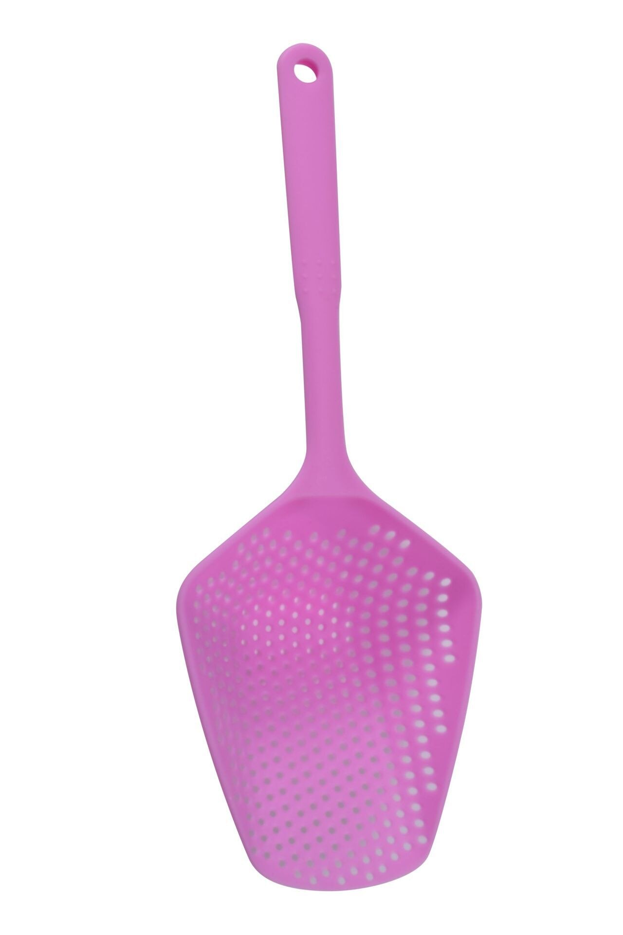 Non-Stick Water Leakage Shovel Long Scoop Plastic Hangable Storage Kitchen Gadgets Portable Cooking Tool Kitchen Accessories: purple