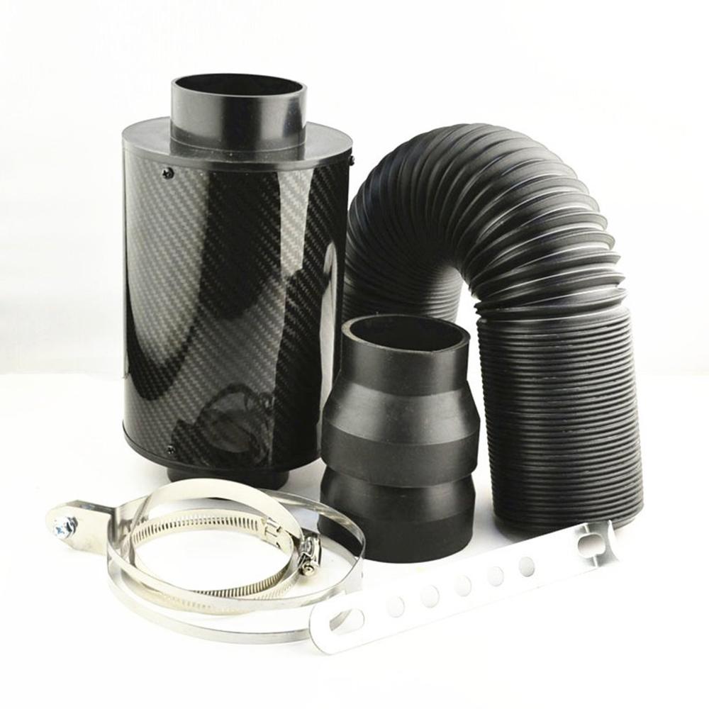 High-flow Pure Carbon Fiber Bellows Superconducting Flow Belt Power Wheel Intake Pipe Air Filter Car Air Intake Modification