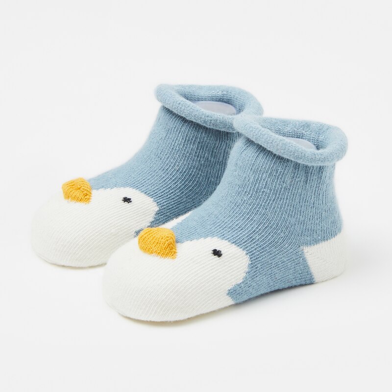 Lente zomer peuter baby jongen meisje dierenprint schattige katoenen sokken kind vloer antislip baby stap sok
