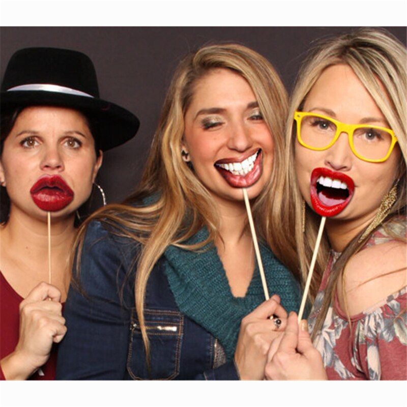 20 kpl/setti aikuisten hauska huuli suu diy photobooth rekvisiitta hääkoristelu tee itse valokuvakoppi syntymäpäiväjuhlakoristeet