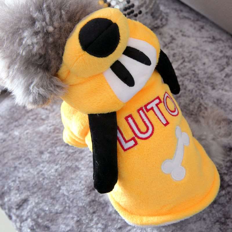 Yellow Cute Golden Retriever Dog Clothes Winter Fleece Soft Comfort Warm Pet Big Large Animal Costumes For Labrador Chihuahua
