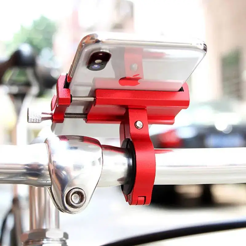 Soporte de teléfono para bicicleta, soporte Universal para móvil, GPS, Metal, para montar en bicicleta, MTB, soporte para motocicleta, manillar de Moto, Clip antideslizante