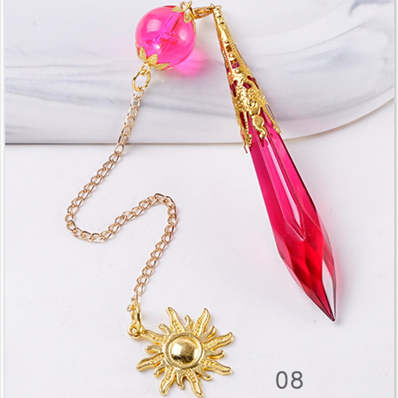 SNASAN Crystal pendulum wisiorek z otworem silikonowe formy narzędzie jubilerskie żywica epoksydowa UV formy suszony kwiat żywica dekoracyjne rzemiosło