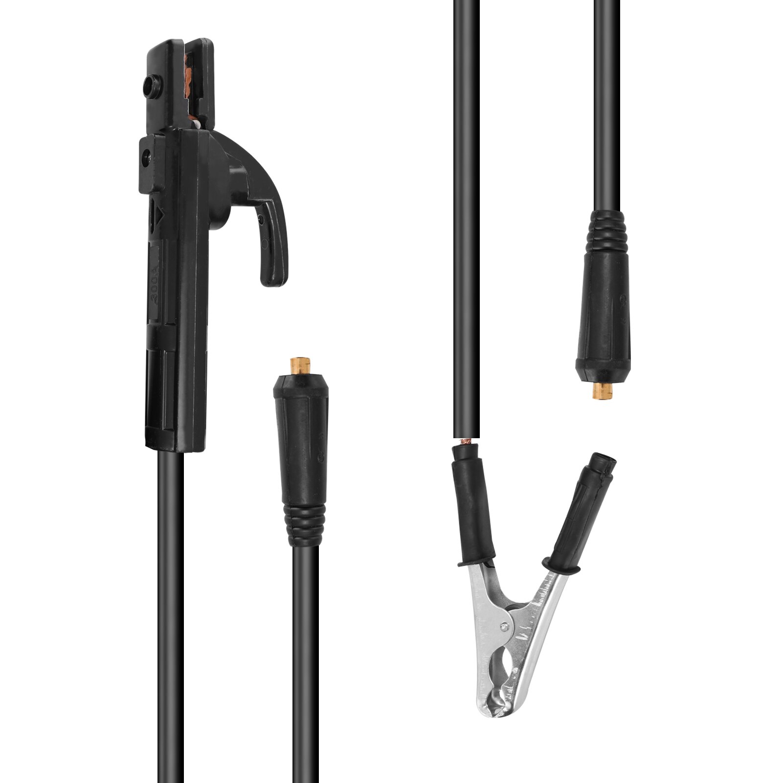 1.5M Electrode Holder Stick Welders and Ground Clamp Set Welding Machine Clamping Tool Solder Leads Kit Electrode Holder Kit