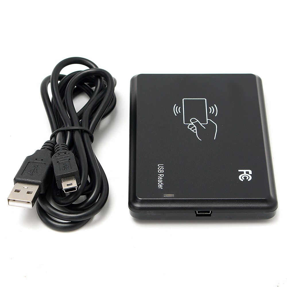 USB RFID DeskTop ID Card Reader Contactless Card Support Window