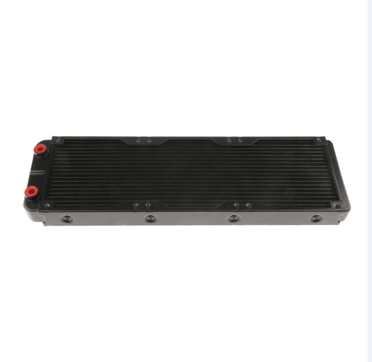 120mm Aluminum Radiator, ASHATA Computer CPU Water Cooling Aluminum Radiator, 10 Tubes Water Cooler Heat Sink 120mm Radiator for PC Water Cooling Black