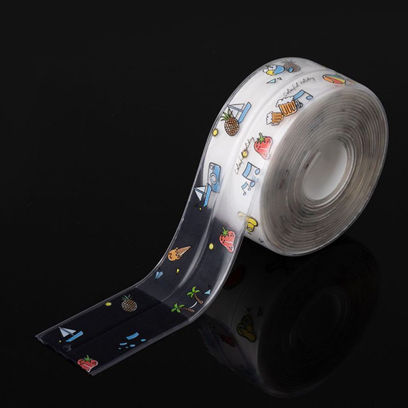 Kitchen Sink Waterproof Strip Caulk Strip PVC Self-Adhesive Waterproof Sealing Tape Wall Edge Protecto·: G