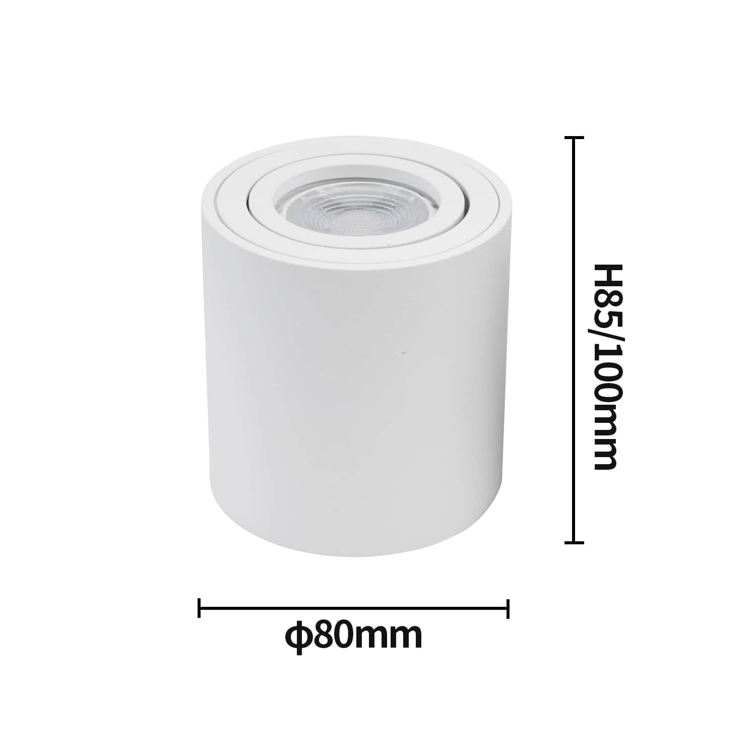 Spotlight  gu10 -armatur rund led-påbygget loftspotlight  gu 10 halogenpære cylinderformet nedadrettet lampearmatur 220v: Mørkeblå / Sort