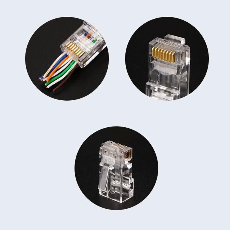 RJ45 Tool Network Multi-Use Crimping Cable Crimping Tool for RJ45 Cat7 Cat6 Cat5 RJ11 RJ12 Modular Plug Metal Clamp