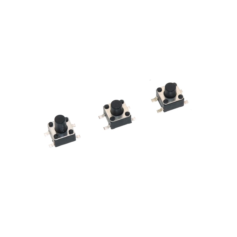 50 STKS/PARTIJ 4.5*4.5mm 4.5X4.5 Toetsschakelaars Drukknop Koper 4PIN SMT SMD Micro Schakelaar 4.5x4.5x3.8/4.3/5/6/7 MM