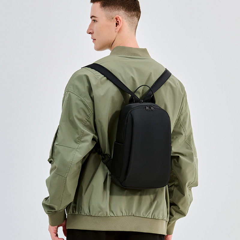 Mini-Rucksack für Männer, modischer und Trend iger lässiger kleiner Rucksack, leichte und wasserdichte Mini-Reisetasche aus Oxford-Stoff: Ursprünglich Titel