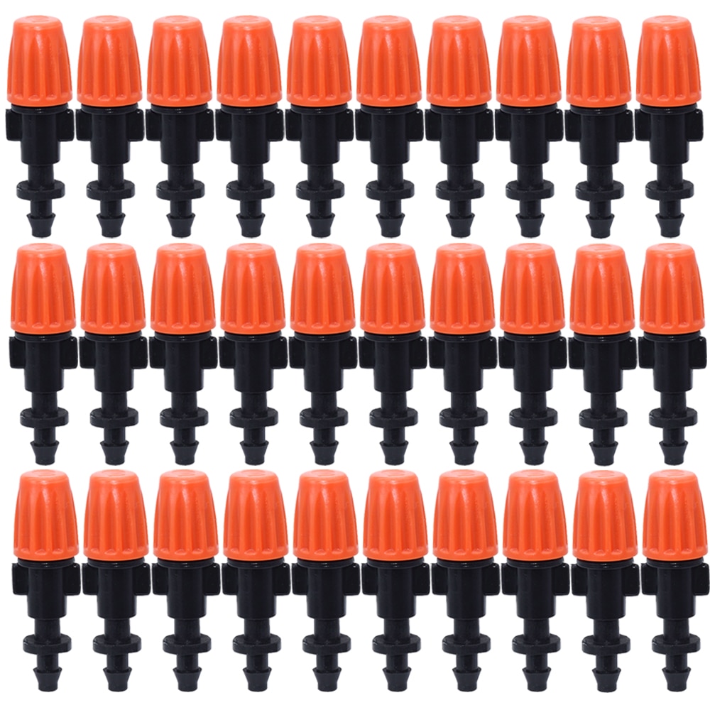 Kesla 20 stk justerbar misting dyse gevind barb barb tee have vanding vandings sprinkler til 4/7mm 1/4 '' pe pvc slangeslange