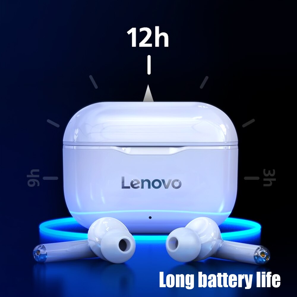 Lenovo LivePods LP1 BT 5.0 casque stéréo écouteurs avec contrôle tactile double hôtes TWS casques avec réduction de bruit pour téléphone