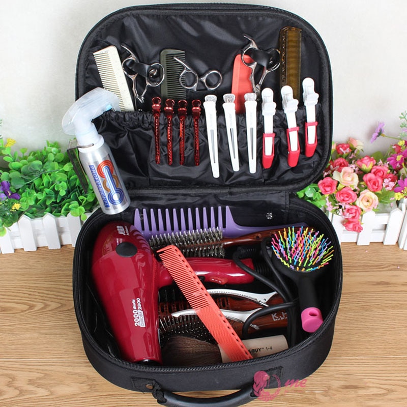 Portable Barber Scissors Bag Handbag Large Capacity Hairdressing Tool Storage Cosmetic for Hairdresser Hair Dryer Suitcase