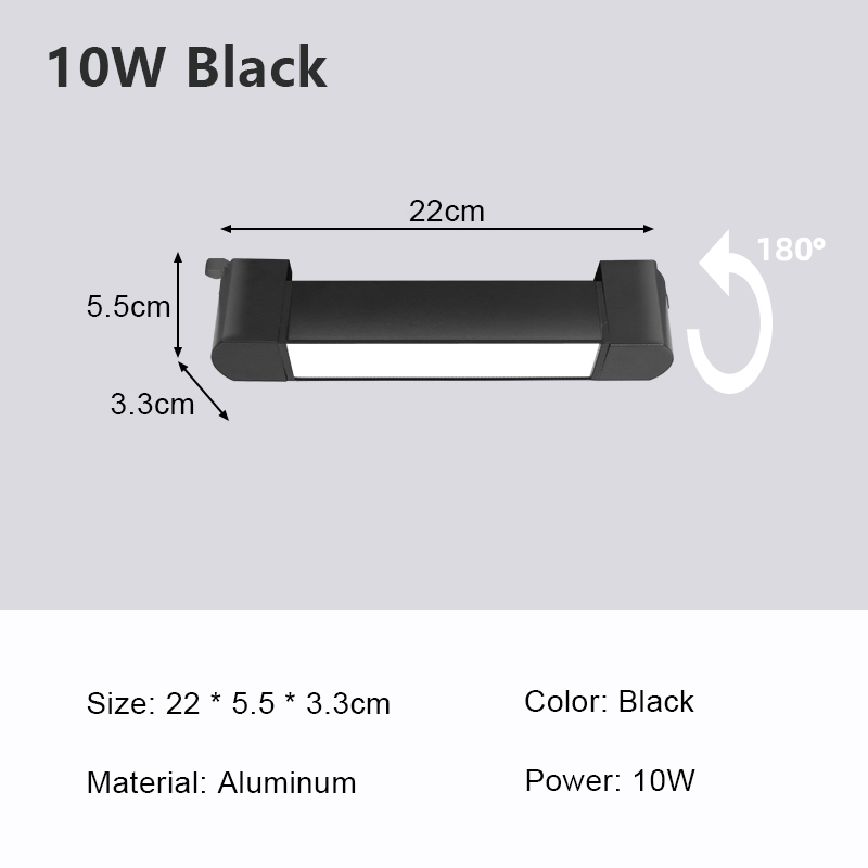 Nowoczesny minimalistyczny tor doprowadziło z długim oświetleniem szynowym montowane na powierzchni regulowany oświetlenie dekoracyjne domowy i komercyjny: Niebieski / Beżowy