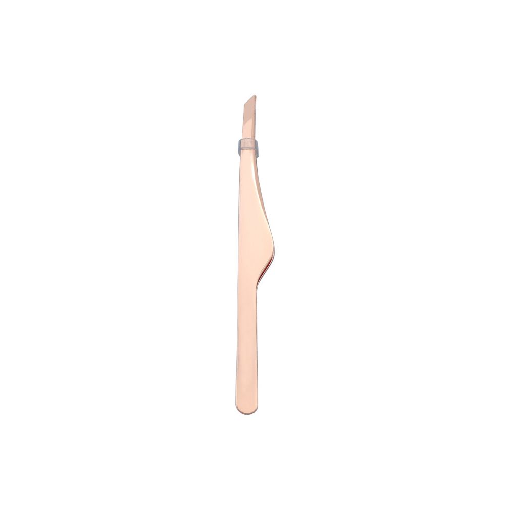 Mond Rvs Valse Wimper Tang Nagel Steentjes Picker Wenkbrauw Pincet Dubbel Ooglid Stickers Nipper: rose gold