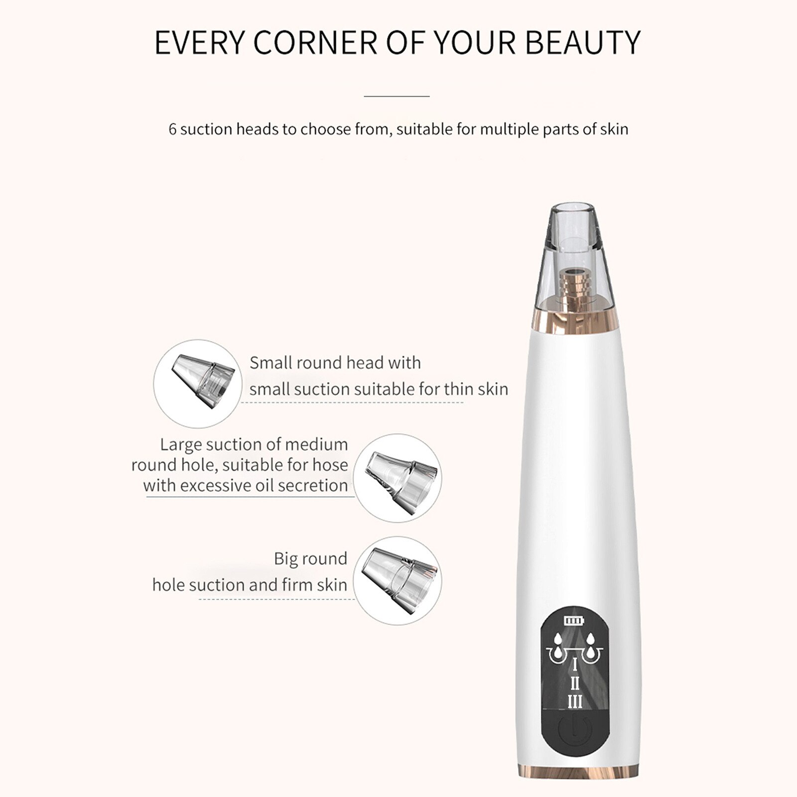 Microdermabrasion Diamond Facial Peeling Device Blackhead Suction Device Pore Cleaning Electric Blackheads Suction #3